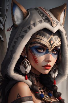 Wolf girl by H.Remerie Photography and digital art