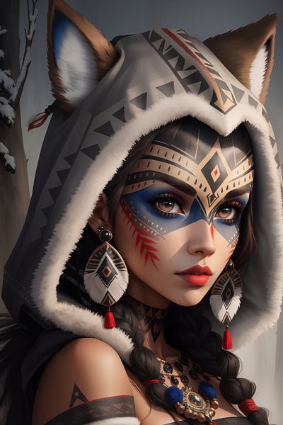 Wolf girl by Hilde Remerie Photography and digital art