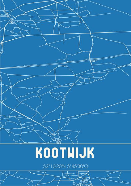 Blueprint | Map | Kootwijk (Gelderland) by Prints of Place