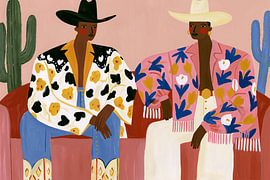 Coole cowboys en cactussen van Carla Van Iersel
