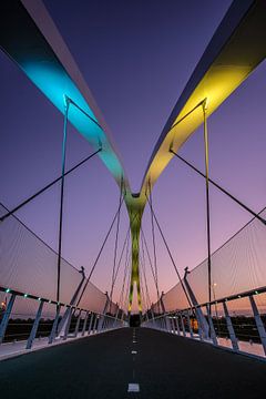 Blue Hour Bridge Eindhoven by Marc Glaudemans