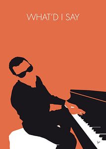 No003 MY Ray Charles Minimal Music poster by Chungkong Art