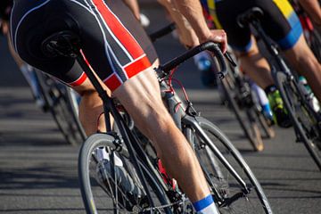 Detail of a bicycle race (racing bike, symbol image) by Udo Herrmann