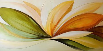 Modern abstracte bloem van Bert Nijholt