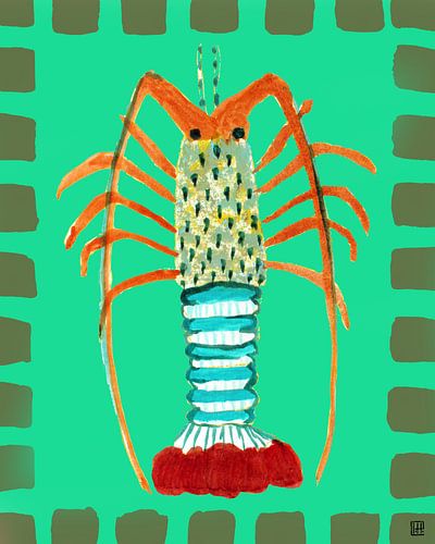 Homard orange sur l'Atelier Paint-Ing