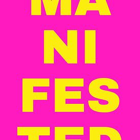 Quote poster "Manifested this" by Studio Allee