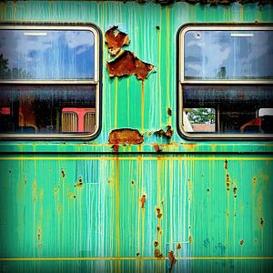 De oude treinwagon