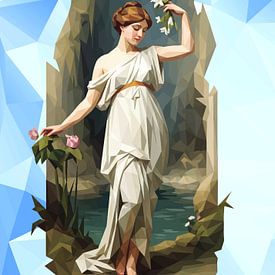 Nymphée Low poly sur Low Profile