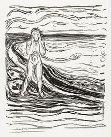 Alphas Verzweiflung, Edvard Munch (ca. 1908-1909) von Atelier Liesjes