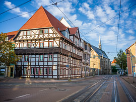 Halberstadt - Dominikanerstraße van Thomas Bugdoll