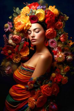 Goddess of flowers by collageri