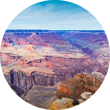 Zeer breed panorama van de Grand Canyon, VS van Rietje Bulthuis