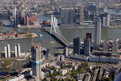 Luchtfoto Rotterdam gebouw de Maasbode