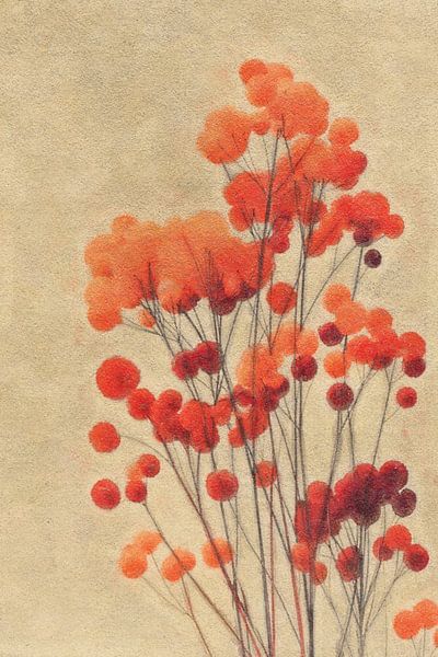Red currant stems by Whale & Sons