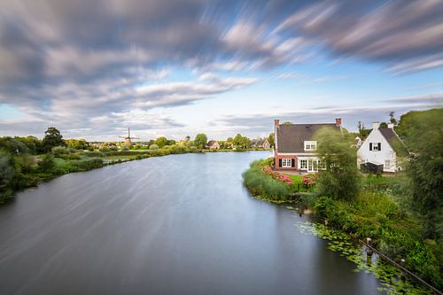 Une soirée d'été dans Hollande avec la force du vent 10 sur Michel Geluk