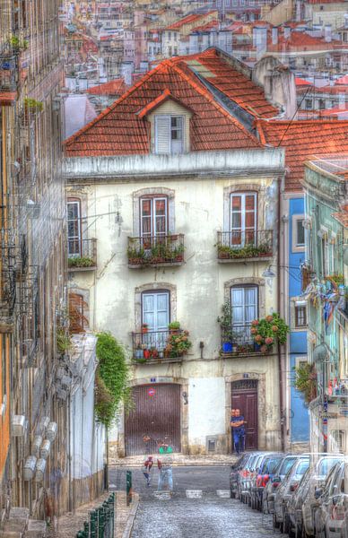 Häuser im Bairro Mouraria, Lissabon, Portugal von Torsten Krüger
