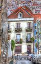Häuser im Bairro Mouraria, Lissabon, Portugal von Torsten Krüger Miniaturansicht