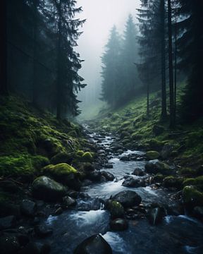 Avontuur in het bos van fernlichtsicht