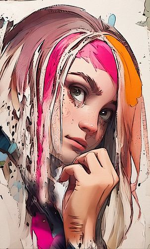 Portret van een jonge vrouw