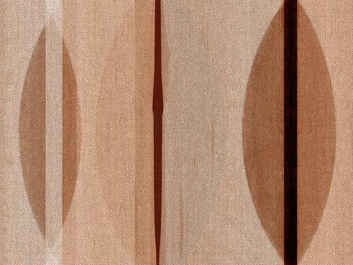 Modern Scandinavisch Bauhaus Abstractie Organisch in aardetinten