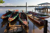 Boats on the Suriname river
