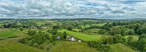 Drone panorama of the hills of South Limburg near Epen by John Kreukniet
