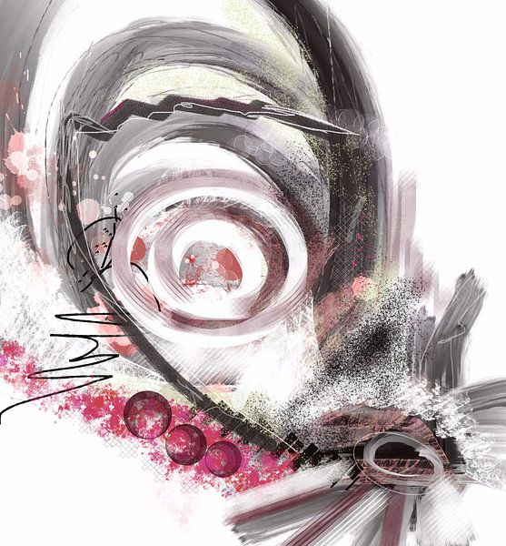 Be happy - timelessly beautiful abstraction of joie de vivre by Susanna Schorr