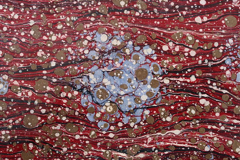 Digital art pattern colored marbled cells by Michael Godlewski