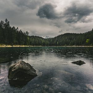 Regentag am Untersee. Alpine Stille