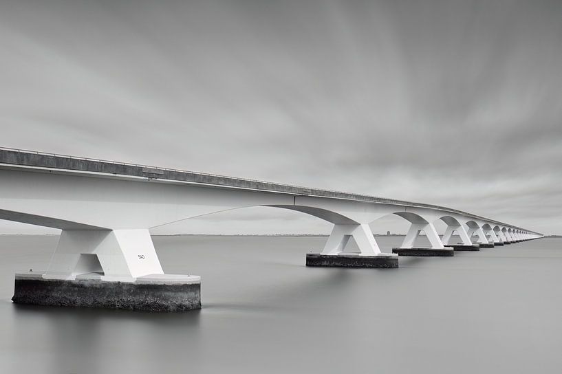 The Zeeland Bridge as a fine art photograph by Rolf Schnepp