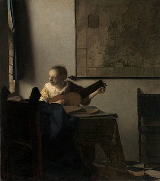 Vrouw met een Luit, Johannes Vermeer