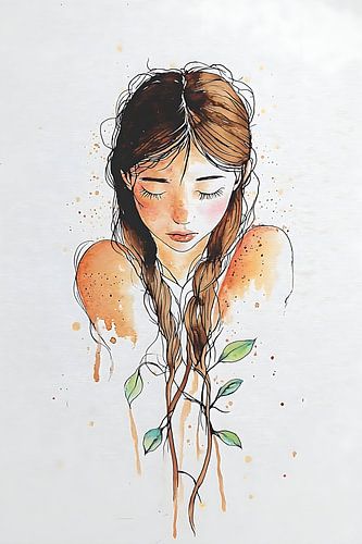 fille tissée de terre