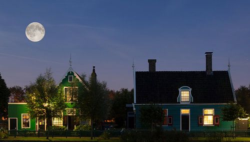 Blue Moon over the Zaanse Schans