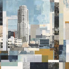 Geometrische Stadtcollage von Christian Ovís