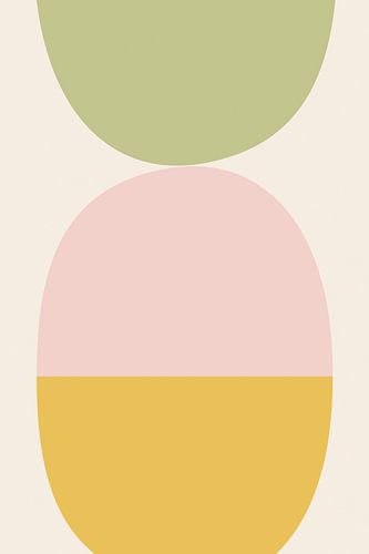 Balance 3 - graphic illustration in soft colours
