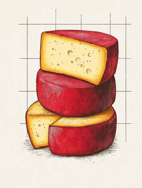 Gouda cheese by Franka Poulain