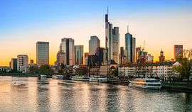 Zonsondergang in Frankfurt am Main
