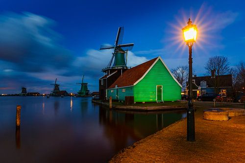 Zaanse schans bij nacht