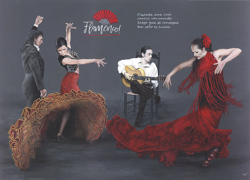 Flamenco - Tanzende Paare