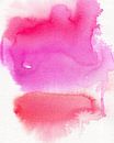 Abstraktes buntes Aquarell in rot, lila und rosa von Dina Dankers Miniaturansicht