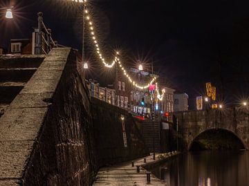Historic Atmosphere at the Mooring Place on Roerkade in Roermond by Triki Photography