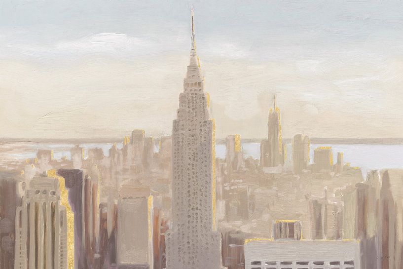 Manhattan Dawn Gold and Neutral, James Wiens by Wild Apple