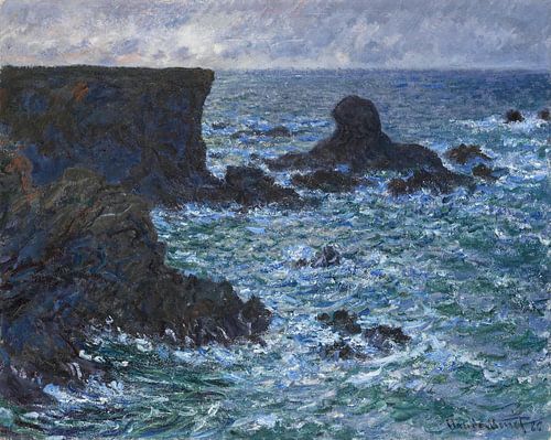 Rotsen bij Port-Coton, de Leeuwenrots, Belle Ile, Claude Monet