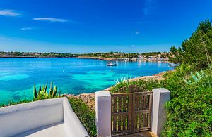 Schöner Blick auf Porto Petro Küste Küste auf Mallorca Insel, Spanien, Mittelmeer
