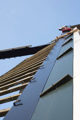 Een van de molens in Heusden, vanuit een bijzonder standpunt