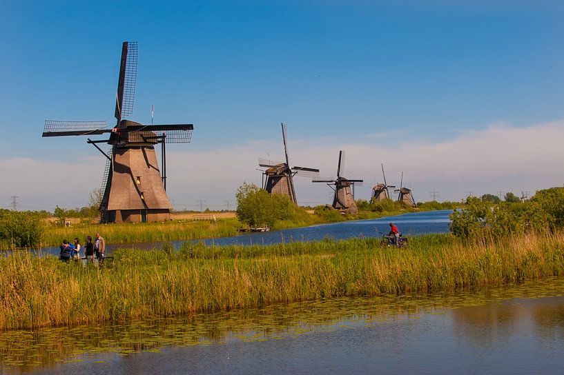 Kinderdijk Windmills in Holland van Brian Morgan