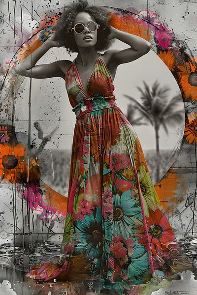 Groove und Blumen von Adriana