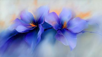 Abstracte Bloemenpracht van Preet Lambon