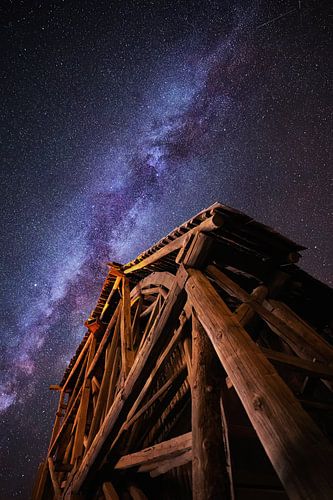 De oude molen en de melkweg