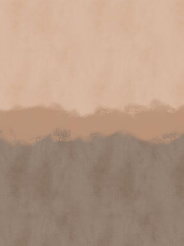 Peinture abstraite minimaliste aux tons chauds de terre